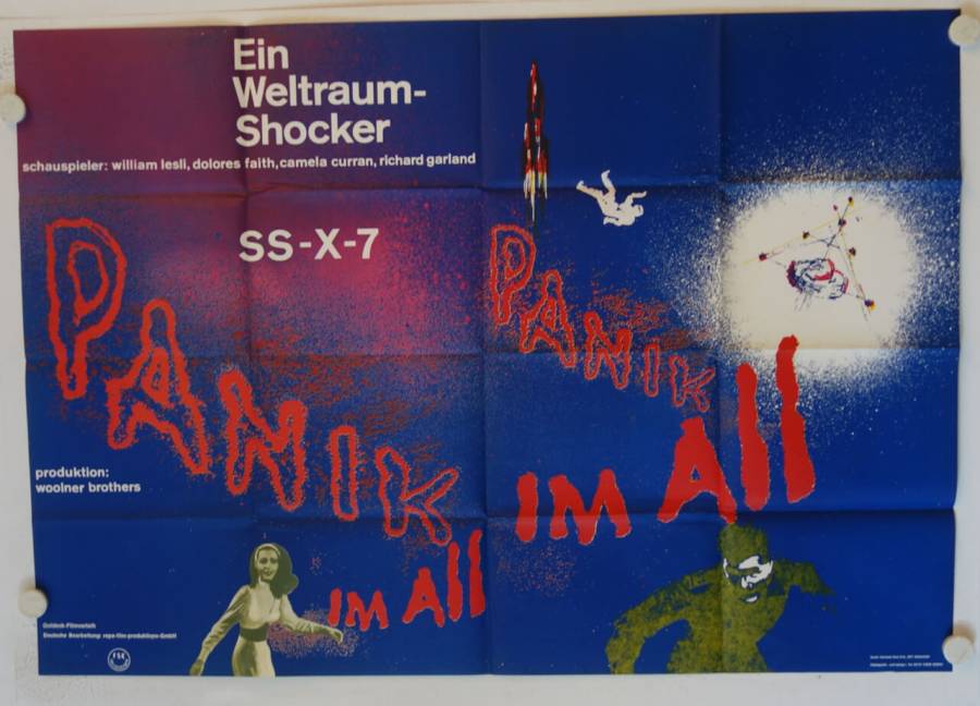 SS-X-7: Panik im All originales deutsches A0-Filmplakat